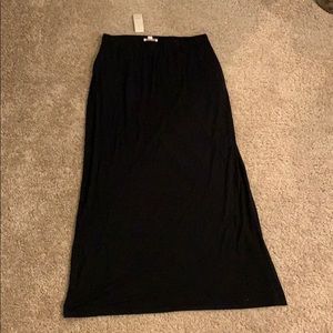 NWT Loft black long skirt, size SP